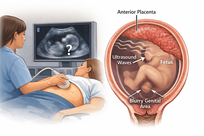 Does an Anterior Placenta Make Gender Prediction Less Accurate