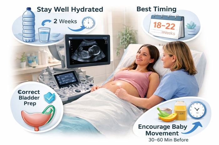 how to get a clearer ultrasound image for gender prediction