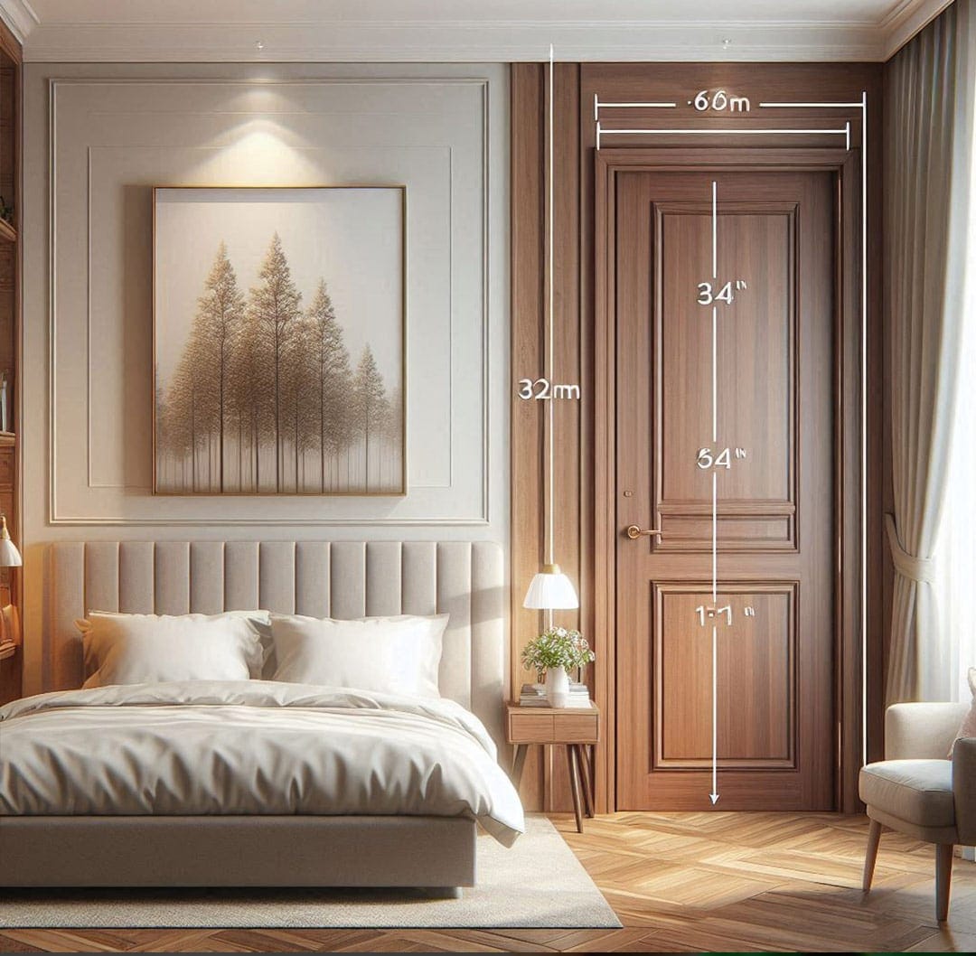 اندازه-استاندارد-درب-چوبی