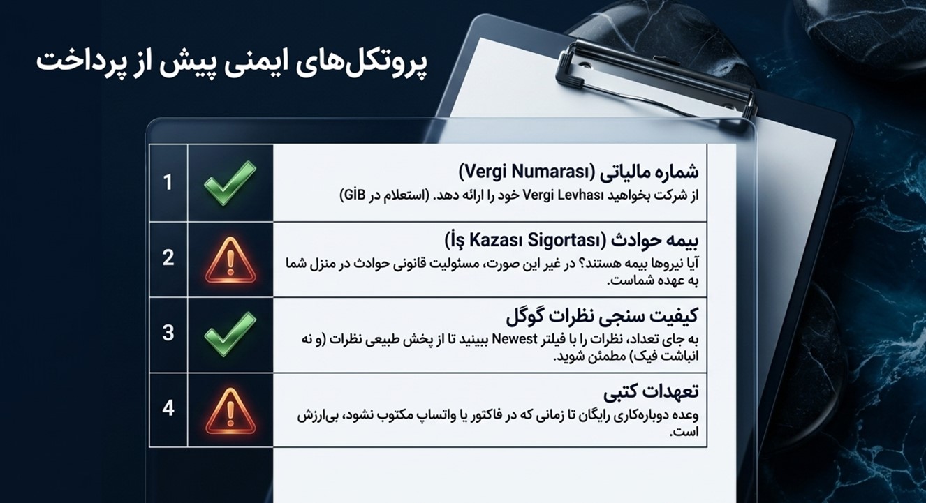 نکات ایمنی پیش از پرداخت به شرکت نظافتی