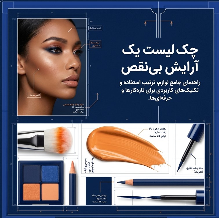 برای یک آرایش کامل چه لوازم آرایشی لازم داریم